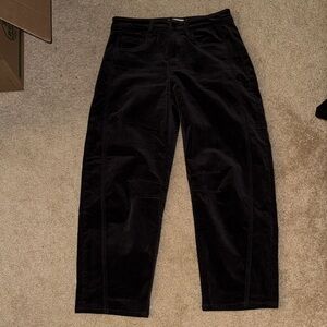 Vervet High-Rise Corduroy Barrel Pants